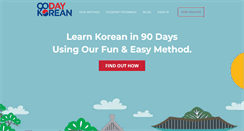 Desktop Screenshot of 90daykorean.com